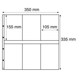 Leuchtturm 323390 Hojas de plástico MAXIMUM, para tarjetas postales nuevas, formato vertical, transparente Leuchtturm 323390 Hojas de plástico MAXIMUM, para tarjetas postales nuevas, formato vertical, transparente