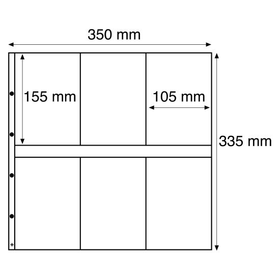 Leuchtturm 323390 Hojas de plástico MAXIMUM, para tarjetas postales nuevas, formato vertical, transparente Leuchtturm 323390 Hojas de plástico MAXIMUM, para tarjetas postales nuevas, formato vertical, transparente