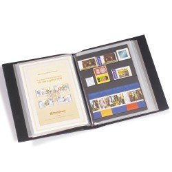 Leuchtturm 324017 Álbum para FDCs con 50 fundas transparentes, azul