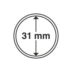 Leuchtturm 325003 cápsulas de monedas diámetro interior 31 mm Leuchtturm 325003 cápsulas de monedas diámetro interior 31 mm