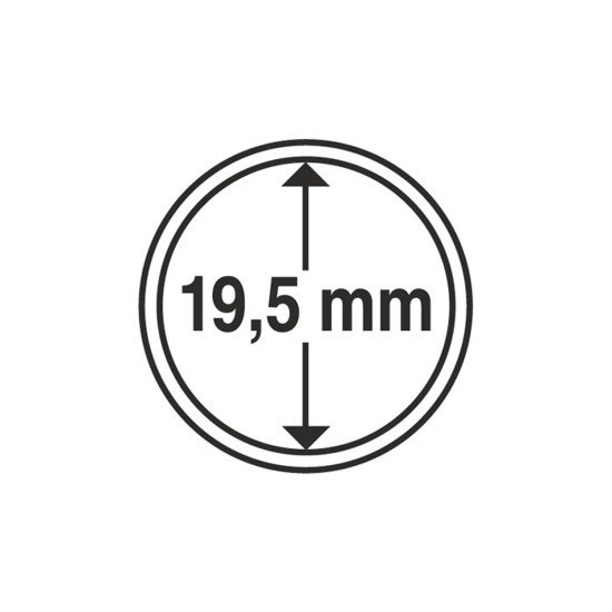 Leuchtturm 325403 cápsulas de monedas diámetro interior 19,5 mm Leuchtturm 325403 cápsulas de monedas diámetro interior 19,5 mm