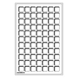 Leuchtturm 325424 Bandeja L para 77 monedas de 22 mm Ø, azul