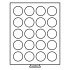 Leuchtturm 325458 Bandeja para monedas 20 divisiones redondas de 38 mm Ø, color humo