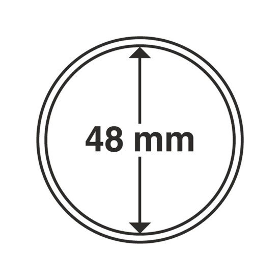 Leuchtturm 325865 cápsulas de monedas diámetro interior 48 mm Leuchtturm 325865 cápsulas de monedas diámetro interior 48 mm