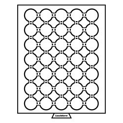 Leuchtturm 326819 Bandeja para monedas 35 divisiones para CAPS 28 + CAPS 27, color humo