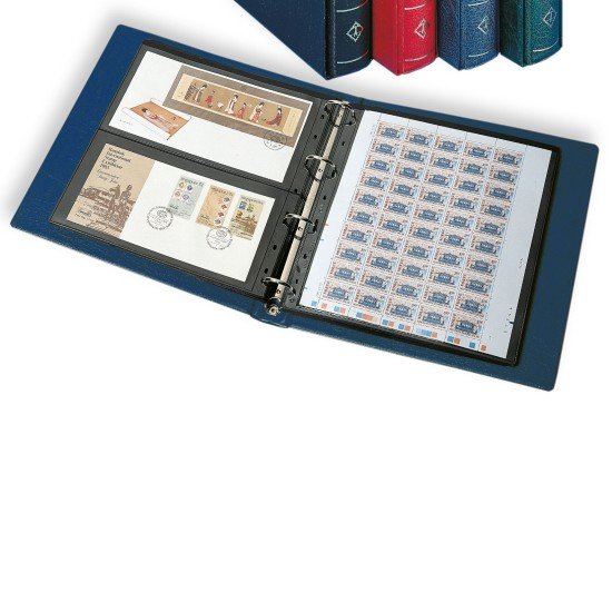 Leuchtturm 326824 tapa de anillas ROYAL con cajetín, azul Leuchtturm 326824 tapa de anillas ROYAL con cajetín, azul