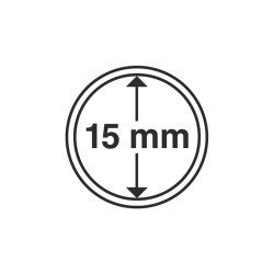 Leuchtturm 327665 cápsulas de monedas diámetro interior 15 mm Leuchtturm 327665 cápsulas de monedas diámetro interior 15 mm