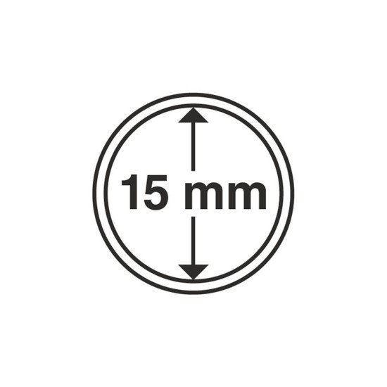 Leuchtturm 327665 cápsulas de monedas diámetro interior 15 mm