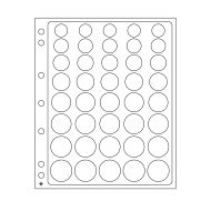 Leuchtturm 327928 hojas ENCAP, transparentes para series de monedas de 5 Euros en cápsulas
