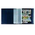 Leuchtturm 329910 Hojas clasificadoras ALPHAS, cartón negro con 9 bandas transparentes