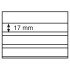 Leuchtturm 329963 Fichas clasificadoras 148x105mm, 3 band.transp.Hoja prot.cartón negro paquete de 100 (PS)