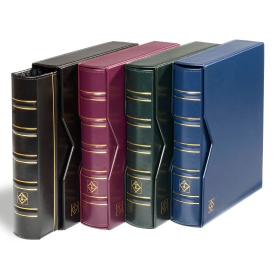 Leuchtturm 330141 Tapa de anillas OPTIMA, diseño classic con cajetín protector, verde