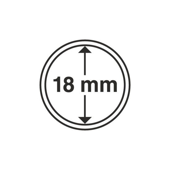 Leuchtturm 330328 cápsulas de monedas diámetro interior 18 mm