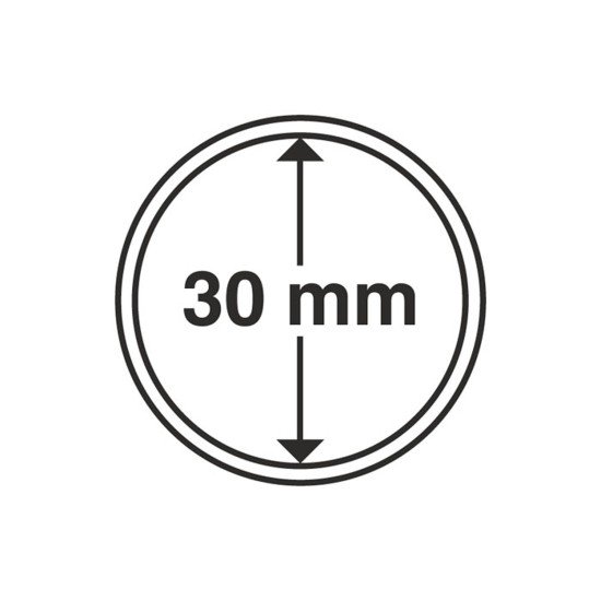 Leuchtturm 330370 cápsulas de monedas diámetro interior 30 mm