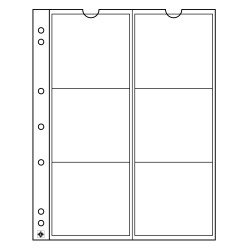Leuchtturm 330456 Hojas para monedas NUMIS, de 6 divisiones de 55 mm Ø