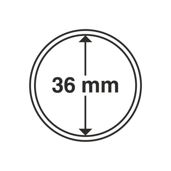 Leuchtturm 330757 cápsulas de monedas diámetro interior 36 mm