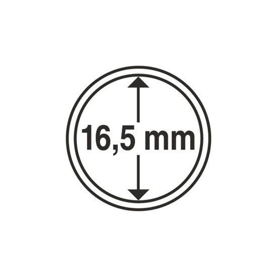 Leuchtturm 331022 cápsulas de monedas diámetro interior 16,5 mm Leuchtturm 331022 cápsulas de monedas diámetro interior 16,5 mm