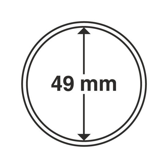 Leuchtturm 331281 cápsulas de monedas diámetro interior 49 mm