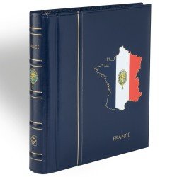 Leuchtturm 331485 SF-Álbum preimpreso diseño classic Francia 1980-1994, incl. cajetín, azul