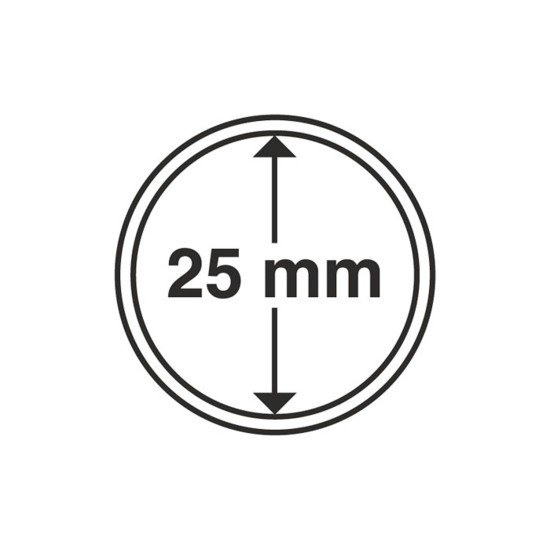 Leuchtturm 331675 cápsulas de monedas diámetro interior 25 mm