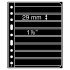 Leuchtturm 331824 Hojas de plástico VARIO, 8 divisiones, negro