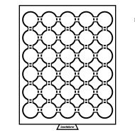 Leuchtturm 331986 Bandeja para monedas 30 divisiones para CAPS 33, color humo