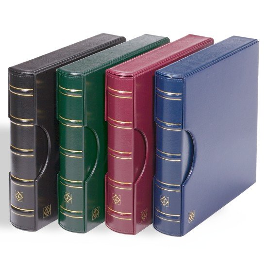 Leuchtturm 333439 Tapa de anillas EXCELLENT DE, en diseño clásico con cajetín protector, negro Leuchtturm 333439 Tapa de anillas EXCELLENT DE, en diseño clásico con cajetín protector, negro