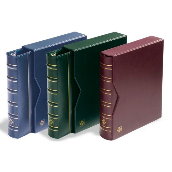 Leuchtturm 333443 Tapa de anillas VARIO, diseño classic y cajetín protector, verde Leuchtturm 333443 Tapa de anillas VARIO, diseño classic y cajetín protector, verde