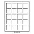 Leuchtturm 334398 Bandeja para monedas 20 divisiones esquinadas hasta 48 mm Ø, gris