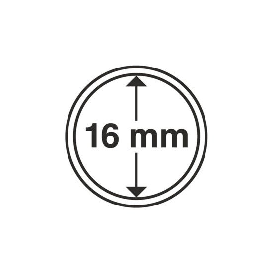 Leuchtturm 334752 cápsulas de monedas diámetro interior 16 mm Leuchtturm 334752 cápsulas de monedas diámetro interior 16 mm