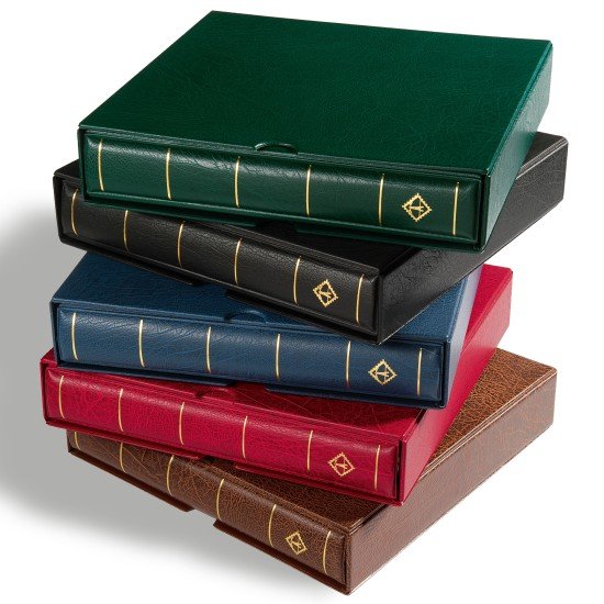 Leuchtturm 334966 Tapa de anillas EXCELLENT DE, con cajetín projoector, verde Leuchtturm 334966 Tapa de anillas EXCELLENT DE, con cajetín projoector, verde