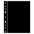 Leuchtturm 335313 Hojas separadoras OPTIMA, negra, paquete de 10