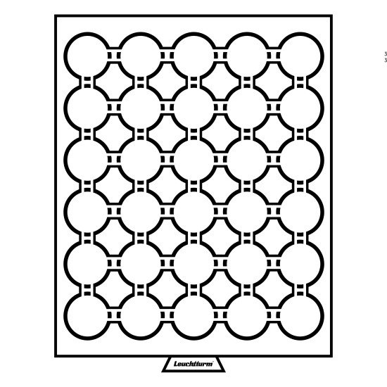 Leuchtturm 335325 Bandeja para monedas 30 divisiones para CAPS 33, gris