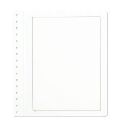 Leuchtturm 335553 KABE hojas en blanco cartulina blanca con tradicional borde negro