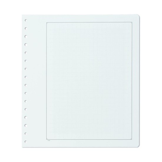 Leuchtturm 335916 KABE Hojas de álbum neutras, papel con borde negro y cruadriculada