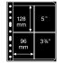 Leuchtturm 336261 hojas de plástico VARIO, 2 divisiones, división vertical, negro