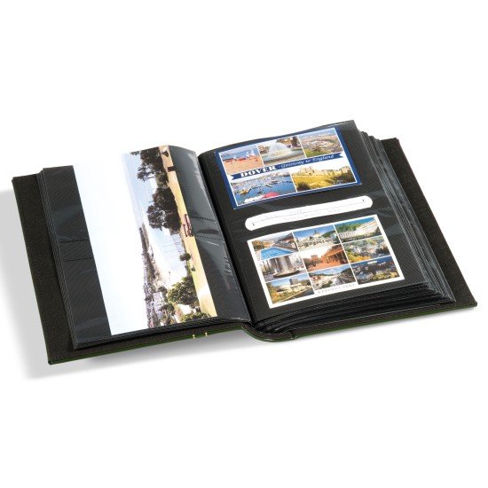 Leuchtturm 336487 Álbum multiusos para 200 tarjetas post., Cartas, fotos estándar o 100 fotos panor., verde Leuchtturm 336487 Álbum multiusos para 200 tarjetas post., Cartas, fotos estándar o 100 fotos panor., verde