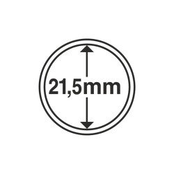 Leuchtturm 336560 cápsulas de monedas diámetro interior 21,5 mm Leuchtturm 336560 cápsulas de monedas diámetro interior 21,5 mm