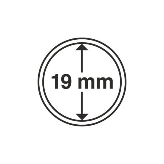Leuchtturm 337551 cápsulas de monedas diámetro interior 19 mm