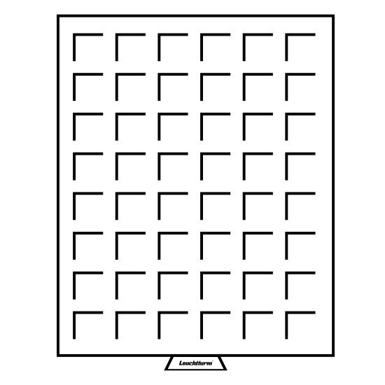 Leuchtturm 337801 Bandeja para monedas 48 divisiones esquinadas hasta 28 mm Ø, color humo Leuchtturm 337801 Bandeja para monedas 48 divisiones esquinadas hasta 28 mm Ø, color humo