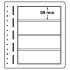Leuchtturm 337872 hojas en blanco-LB, 4 divisiones, 190x59 mm