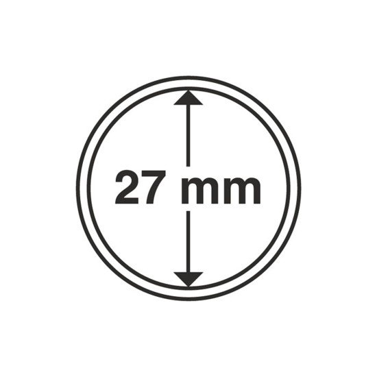 Leuchtturm 337997 cápsulas de monedas diámetro interior 27 mm Leuchtturm 337997 cápsulas de monedas diámetro interior 27 mm