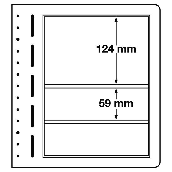 Leuchtturm 338117 hojas en blanco-LB, 3 divisiones, 190x124 mm, 190x59 mm Leuchtturm 338117 hojas en blanco-LB, 3 divisiones, 190x124 mm, 190x59 mm