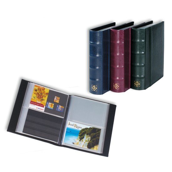 Leuchtturm 338284 Álbum para tarjetas Postales con 50 hojas transparentes, rojo Leuchtturm 338284 Álbum para tarjetas Postales con 50 hojas transparentes, rojo