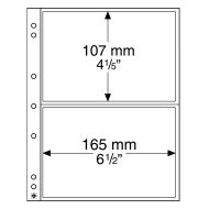 Leuchtturm 338575 hojas para monedas NUMIS, de 2 divisiones para billetes y Postales Leuchtturm 338575 hojas para monedas NUMIS, de 2 divisiones para billetes y Postales