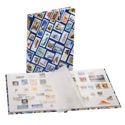 Leuchtturm 339105 Clasificador DIN A4 con motivos de sellos HOBBY, 16 pag blancas, azul Leuchtturm 339105 Clasificador DIN A4 con motivos de sellos HOBBY, 16 pag blancas, azul