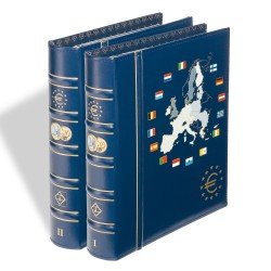 Leuchtturm 341042 VISTA álbum de monedas de euro, tomo 1 y 2 