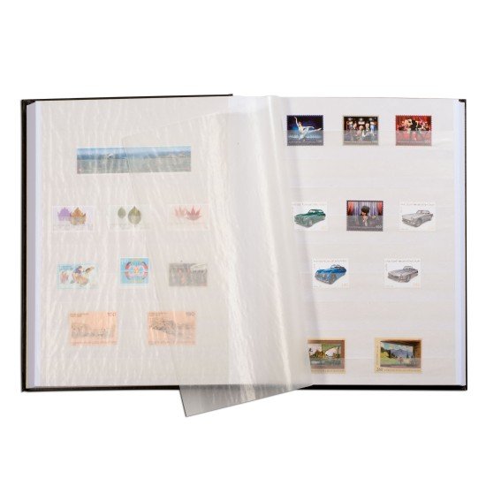 Leuchtturm 341308 Clasificador COMFORT,DIN A4, 32 páginas blancas, tapa acolchada, rojo