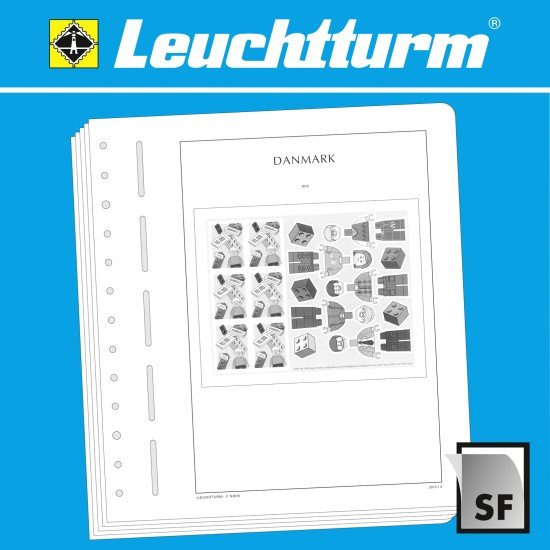 Leuchtturm 342772 SF-hojas preimpresas Dinamarca minihoja, 2010-2015 Leuchtturm 342772 SF-hojas preimpresas Dinamarca minihoja, 2010-2015