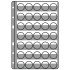 Leuchtturm 344399 Hojas de plástico COMPART para 35 placas de cava/chapas, transparentes, paquete de 5